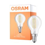 Osram Parathom Classic LED E14 Kugel Fadenlampe Klar 4W 470lm - 827/840 Extra Warmweiß / Kaltweiß | Relax und Active - Ersatz Für 40W