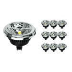 Mehrfachpackung 10x Noxion Lucent Led-Spot GU10 AR111 15W 850lm 40D - 927 Extra Warmweiß | Höchste Farbwiedergabe - Dimmbar - Ersatz Für 75W