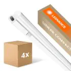 Mehrfachpackung 4x Ledvance LED Deckenleuchte Linear Kompakt Schalter 8W 800lm - 840 Kaltweiß | 60cm
