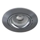 Noxion Einbau Spot Vision MR16 Schwenkbar Glänzend Grau | 82mm - Ausschnitt 69mm - IP20 - Inkl. GU10 Sockel