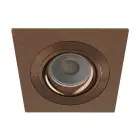 Noxion Einbau Spot Boxi MR16 Schwenkbar Textur & Glänzend Gold | Ausschnitt 80mm - IP20 - Inkl. GU10 Sockel