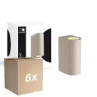 Mehrfachpackung 6x D'Lite Wandleuchte Vossem Beige Up & Down | Geeignet für 2x GU10 